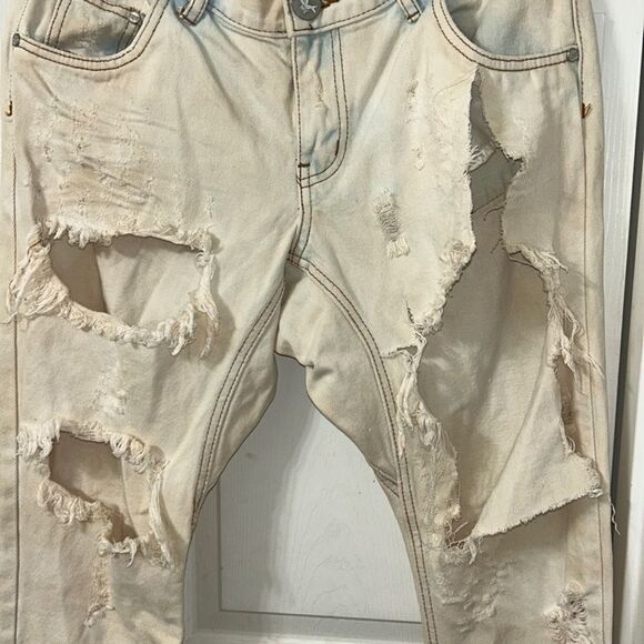 Revolve One Teaspoon Iced Blue Distressed Denim/Jeans(Size 28) - Picture 9 of 10